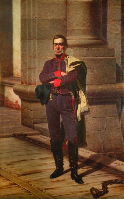 Artigas in the Citadel by Juan Manuel Blanes